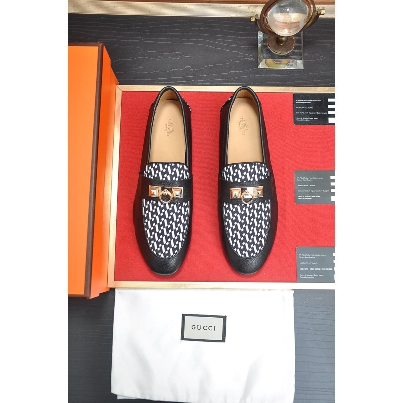 H**mes leather shoes